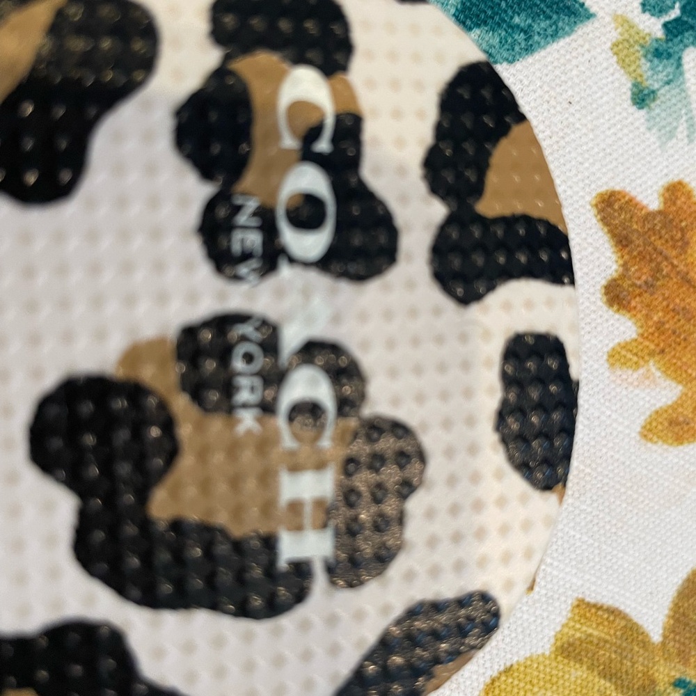 Coach Black and Tan Leopard Sandals - Picture 2 of 6